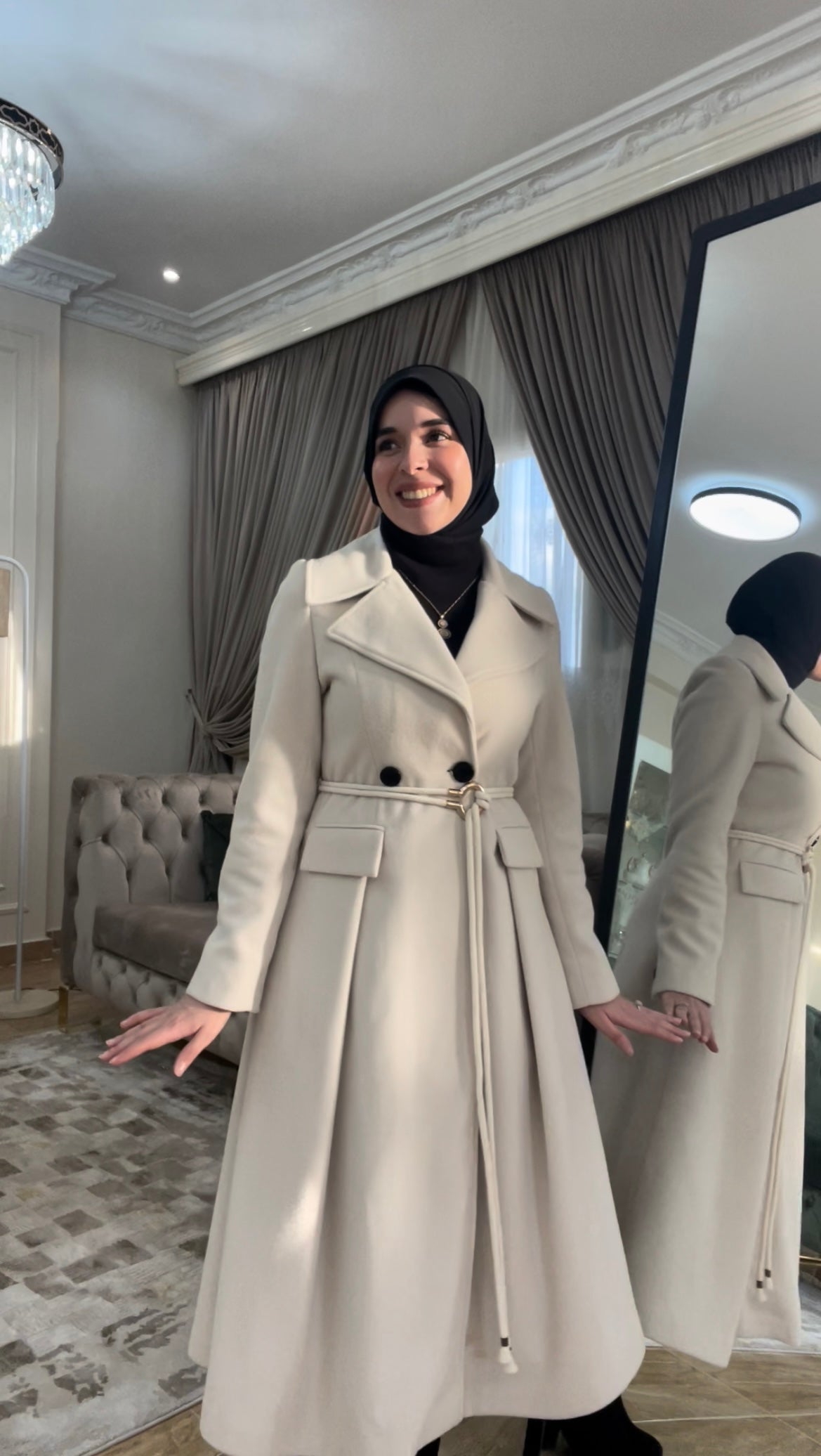 princess coat off-white
