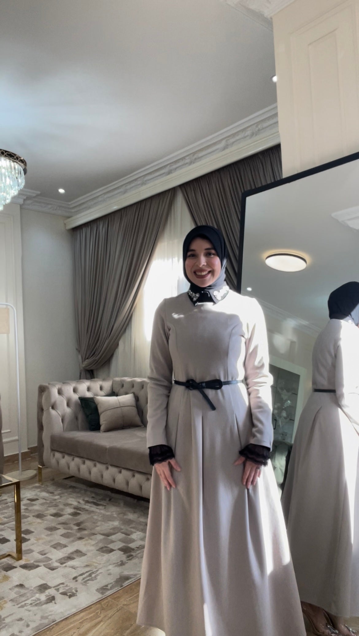 Beige Laila dress
