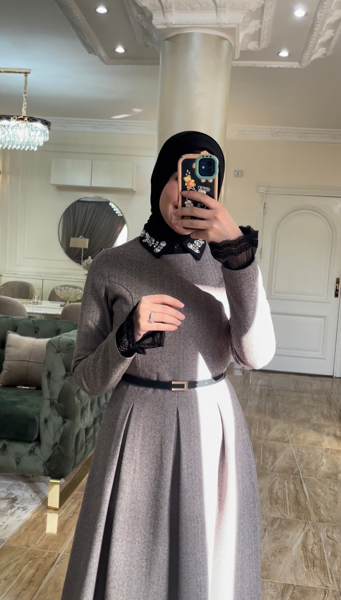 coffee-colored laila dress