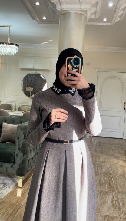 coffee-colored laila dress