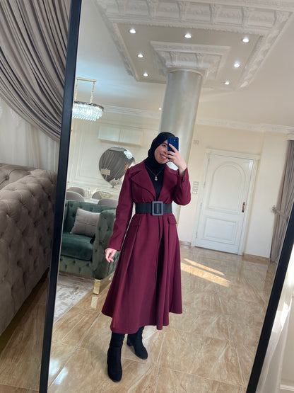 princess coat Burgandy