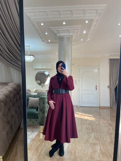 princess coat Burgandy