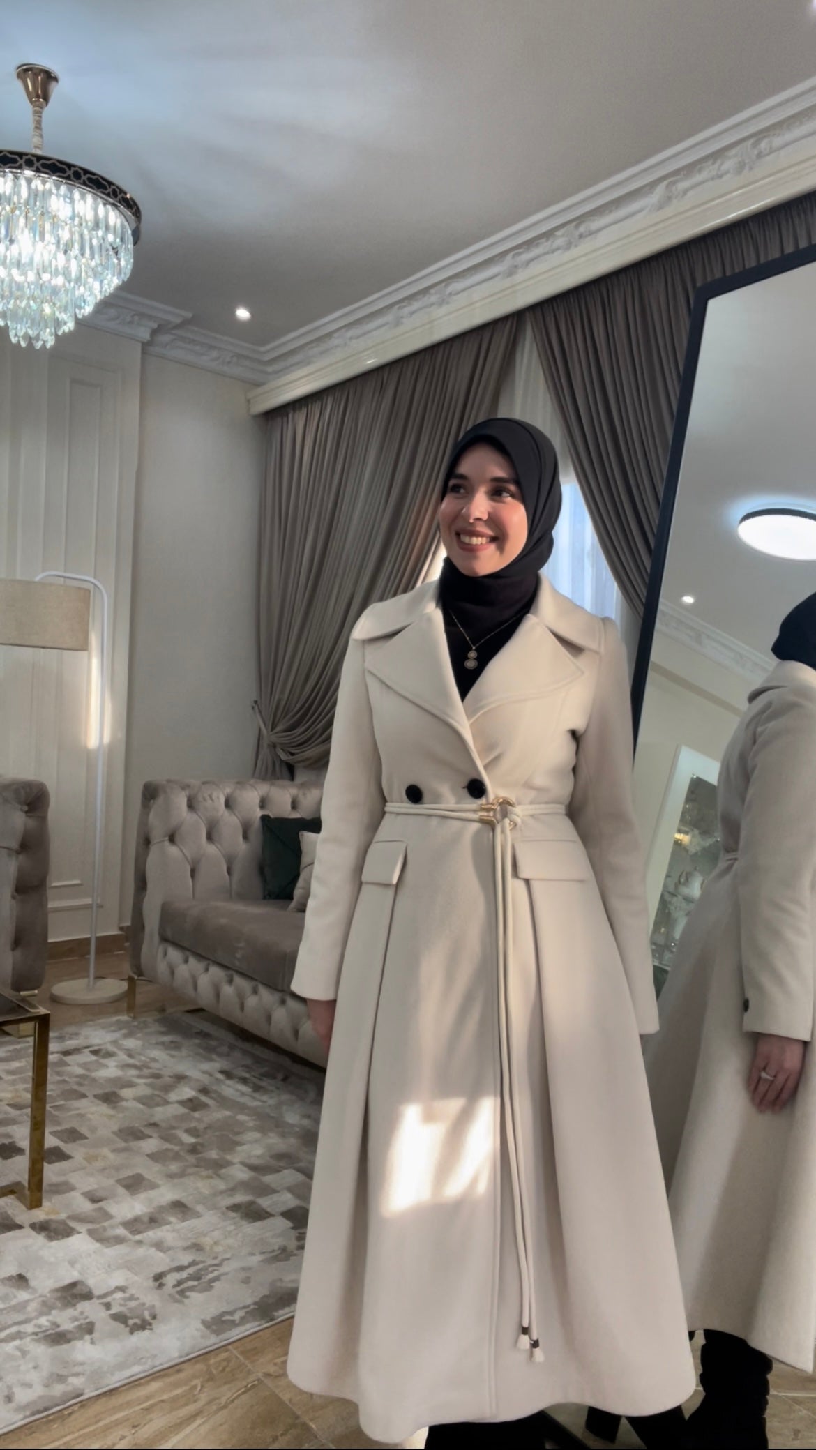 princess coat off-white