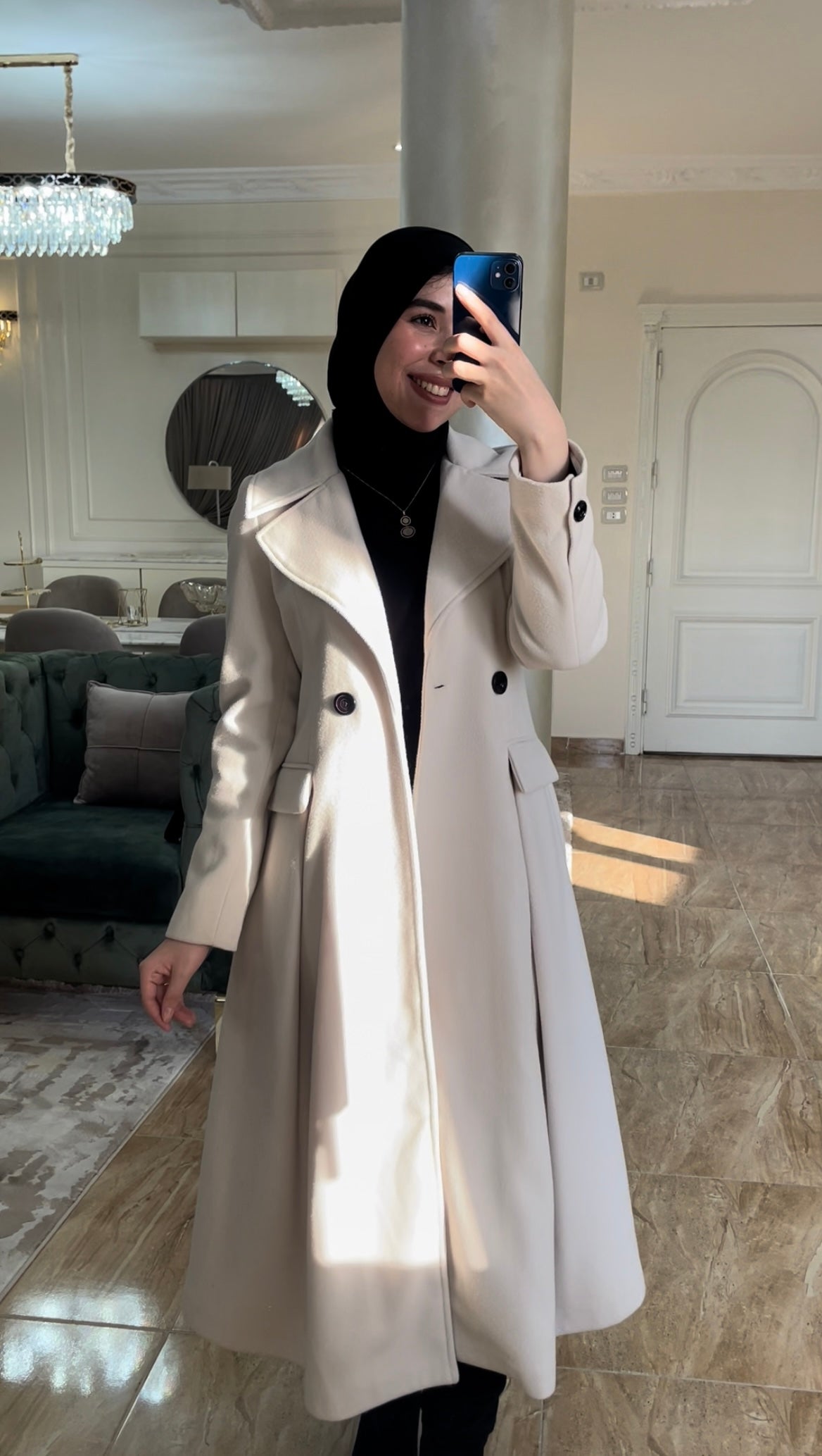 princess coat off-white