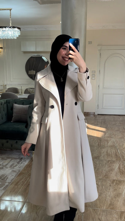princess coat off-white