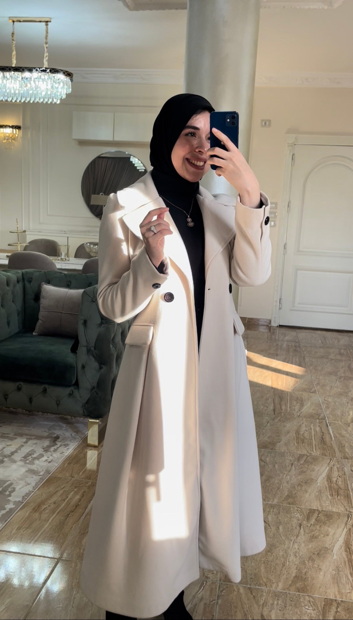 princess coat off-white