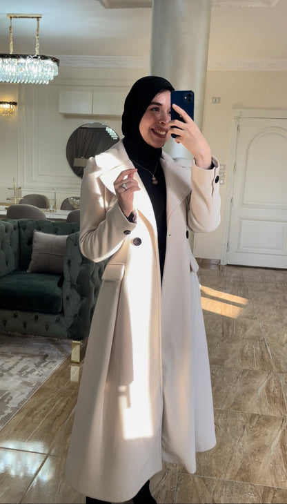 princess coat off-white