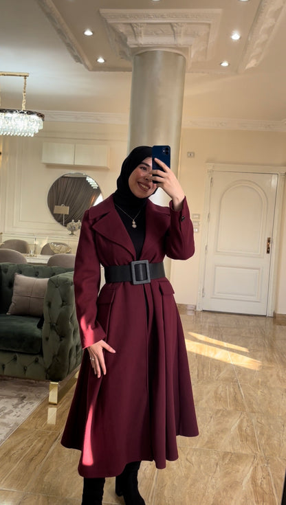 princess coat Burgandy
