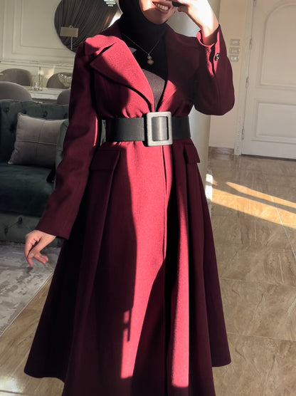 princess coat Burgandy
