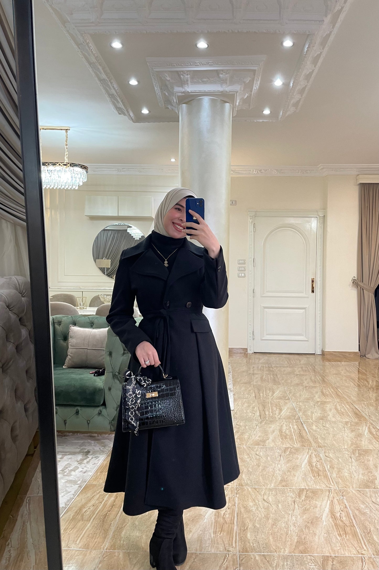 princess coat black