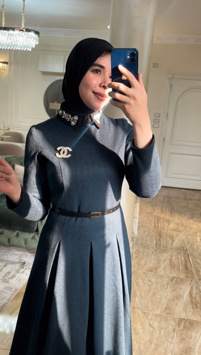 Petrol blue laila dress