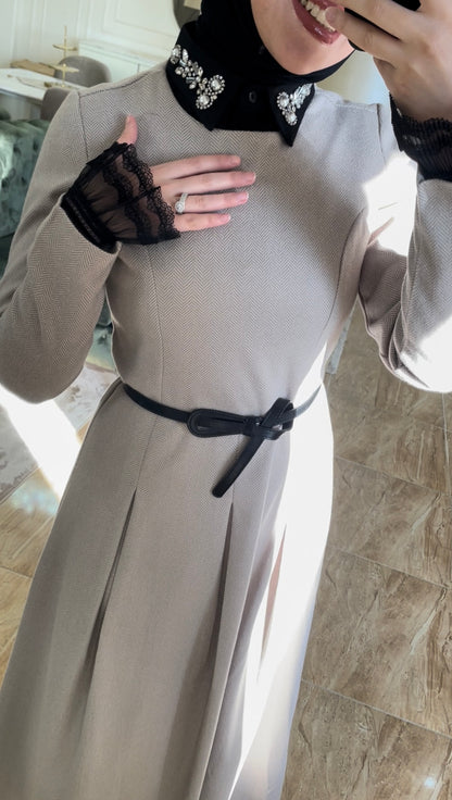 Beige Laila dress