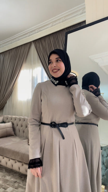 Beige Laila dress