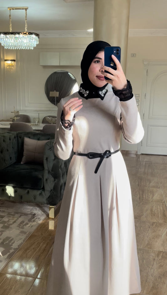 Beige Laila dress