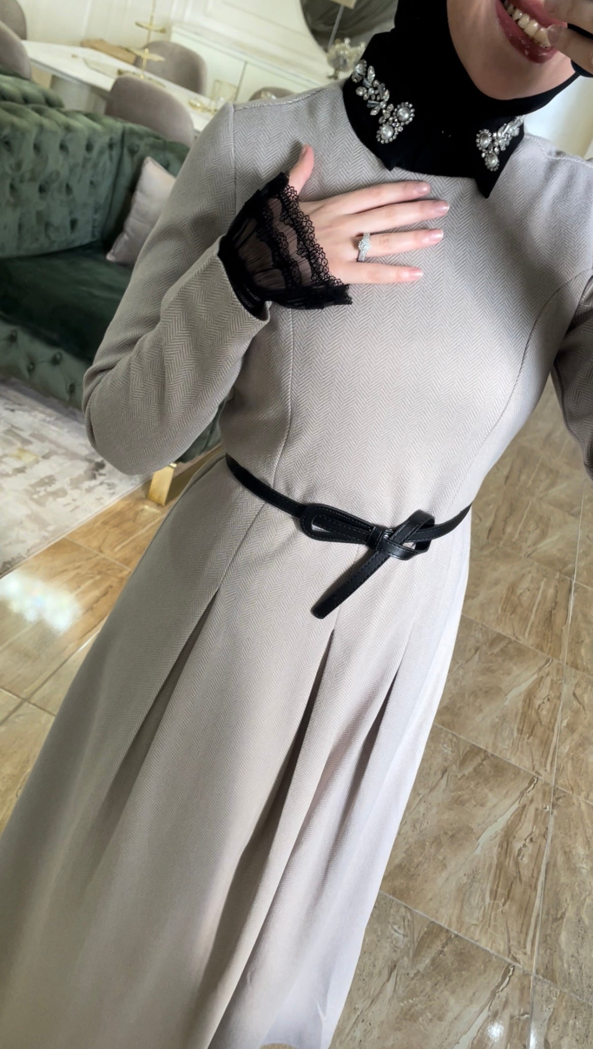 Beige Laila dress