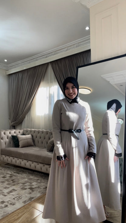 Beige Laila dress