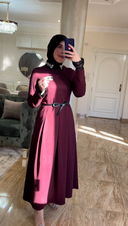 Burgandy Laila dress