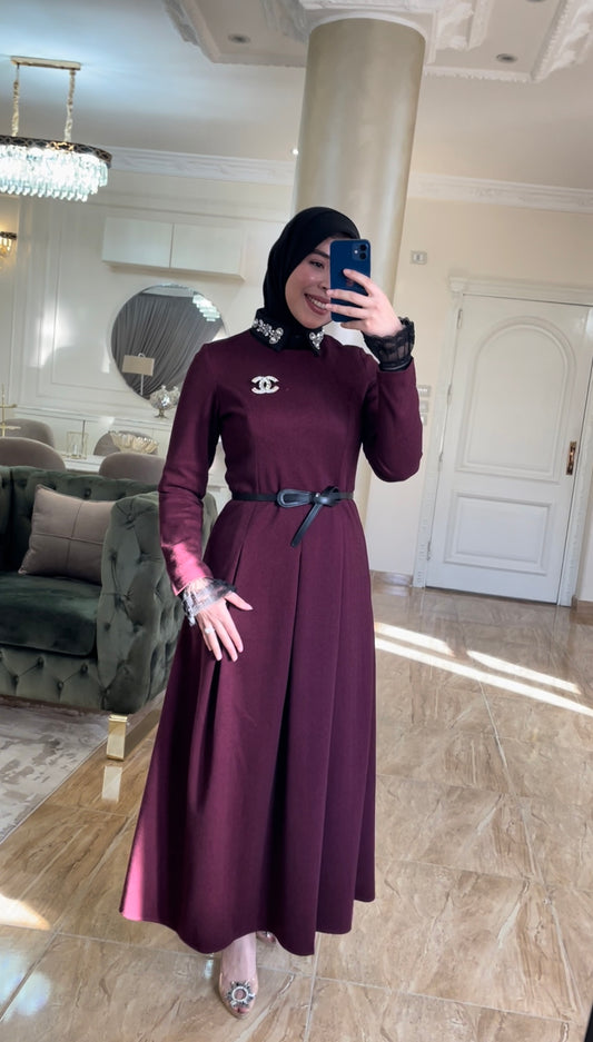 Burgandy Laila dress