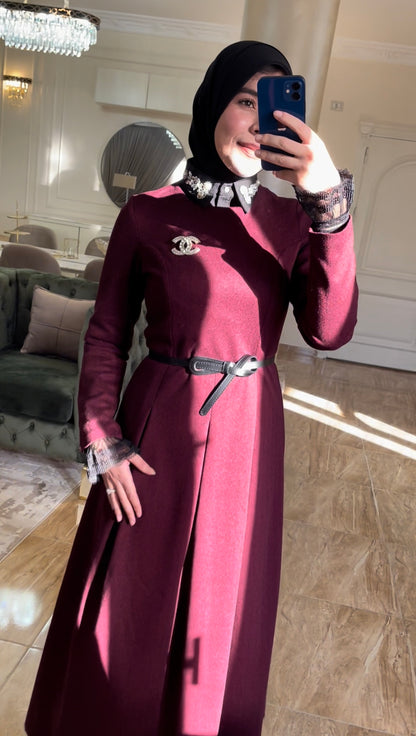 Burgandy Laila dress